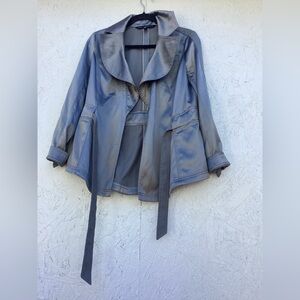 WHBM Belted roll tap sleeves soft Jacket size 2